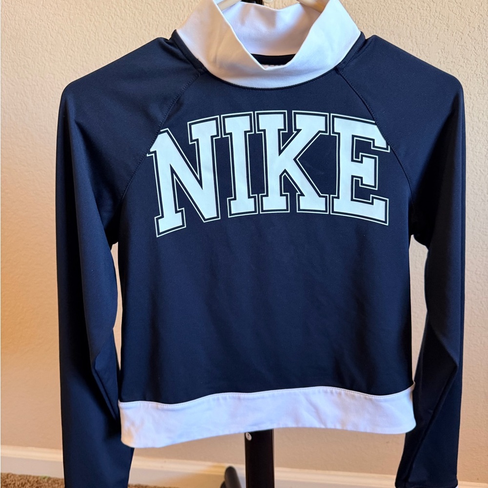Nike Black and White Logo Crewneck Tee